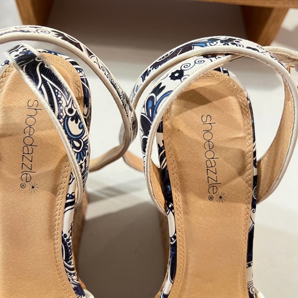 Shoedazzle Cork Platform 6" Wedge Peep Toe Shoes Size 8 NWT. - Picture 2 of 5